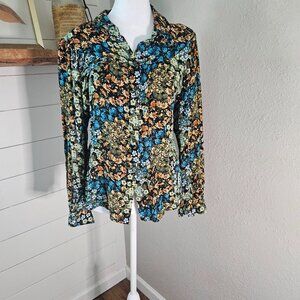 Jane + Delancey Floral Button Down Top - M